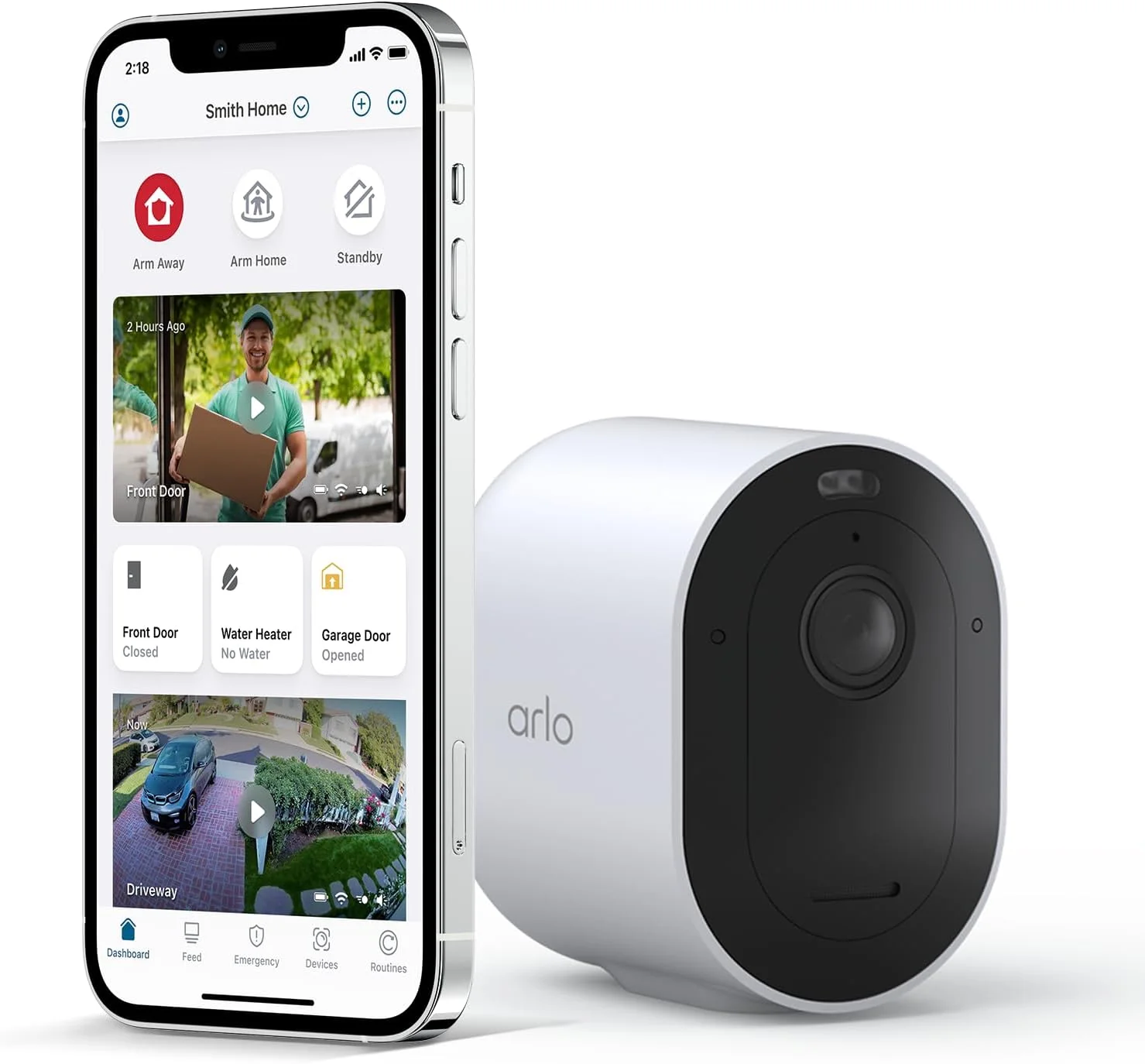 Arlo Pro 5 wireless camera with integrated spotlight