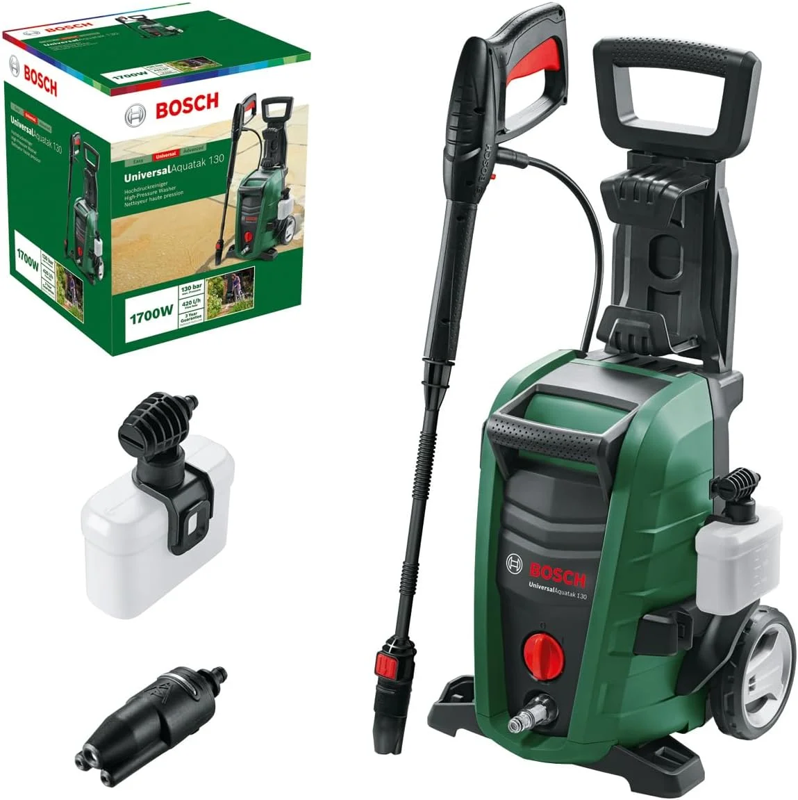 Bosch UniversalAquatak 130 blue and black pressure washer