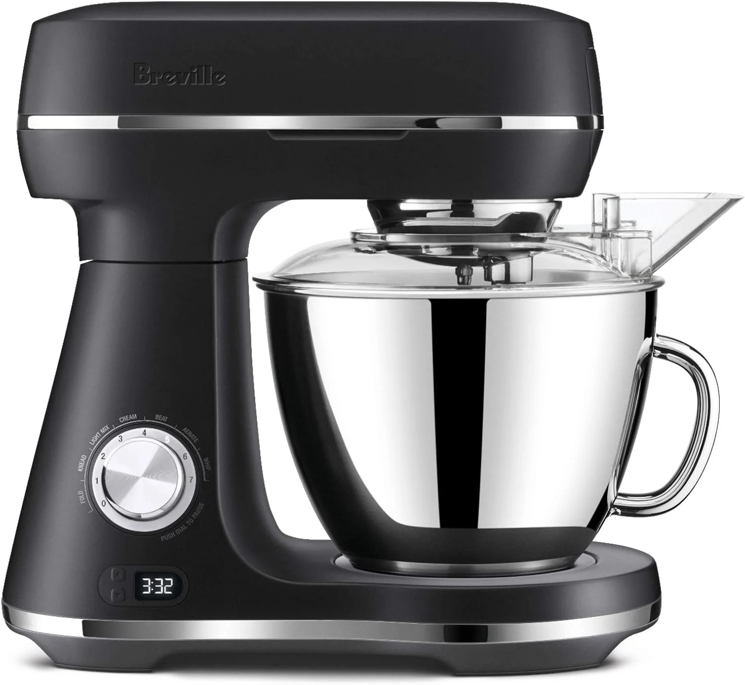 Breville Bakery Chef stand mixer in stainless steel