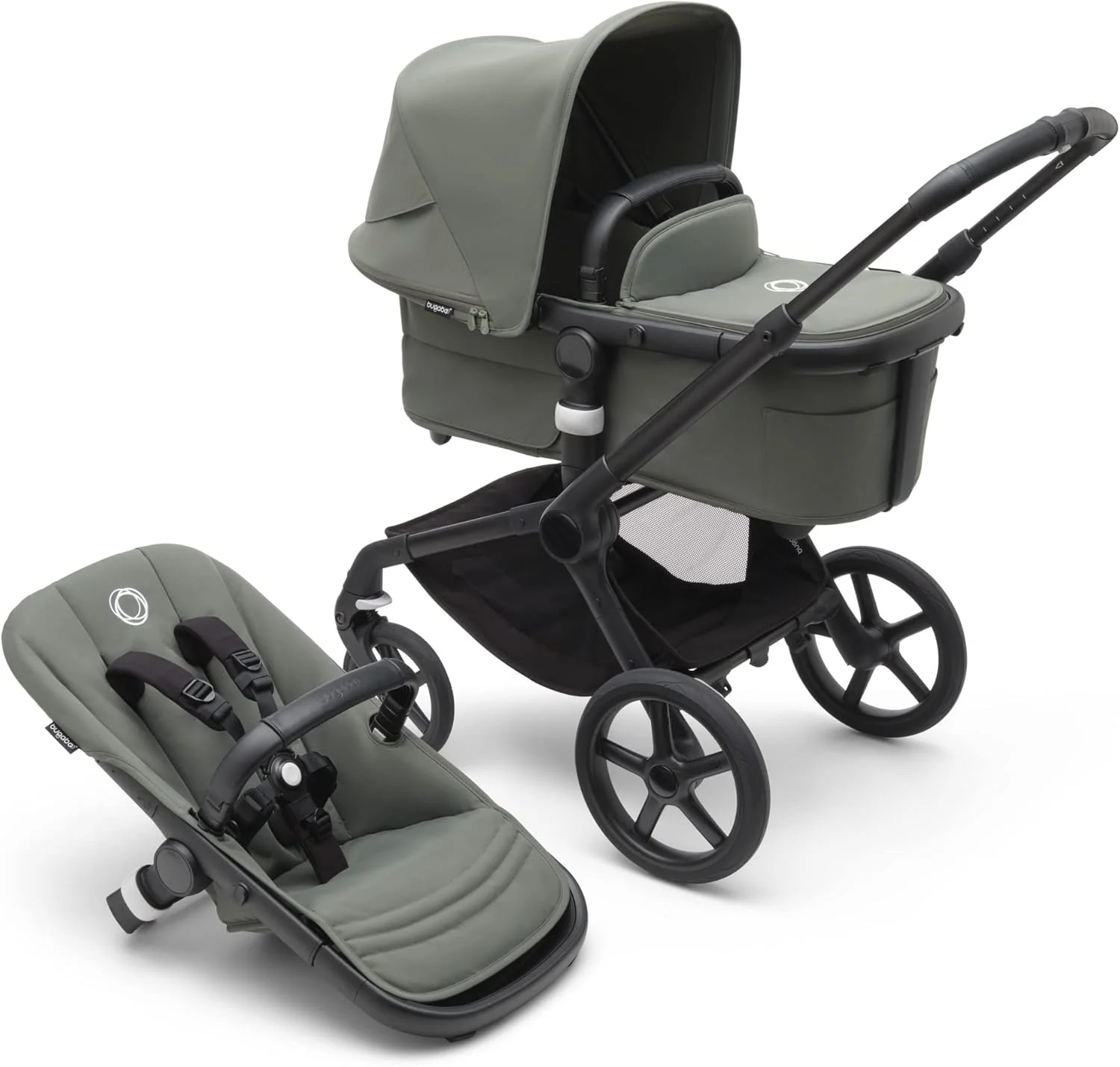 Bugaboo Fox 5 dark blue pram with sleek modern design