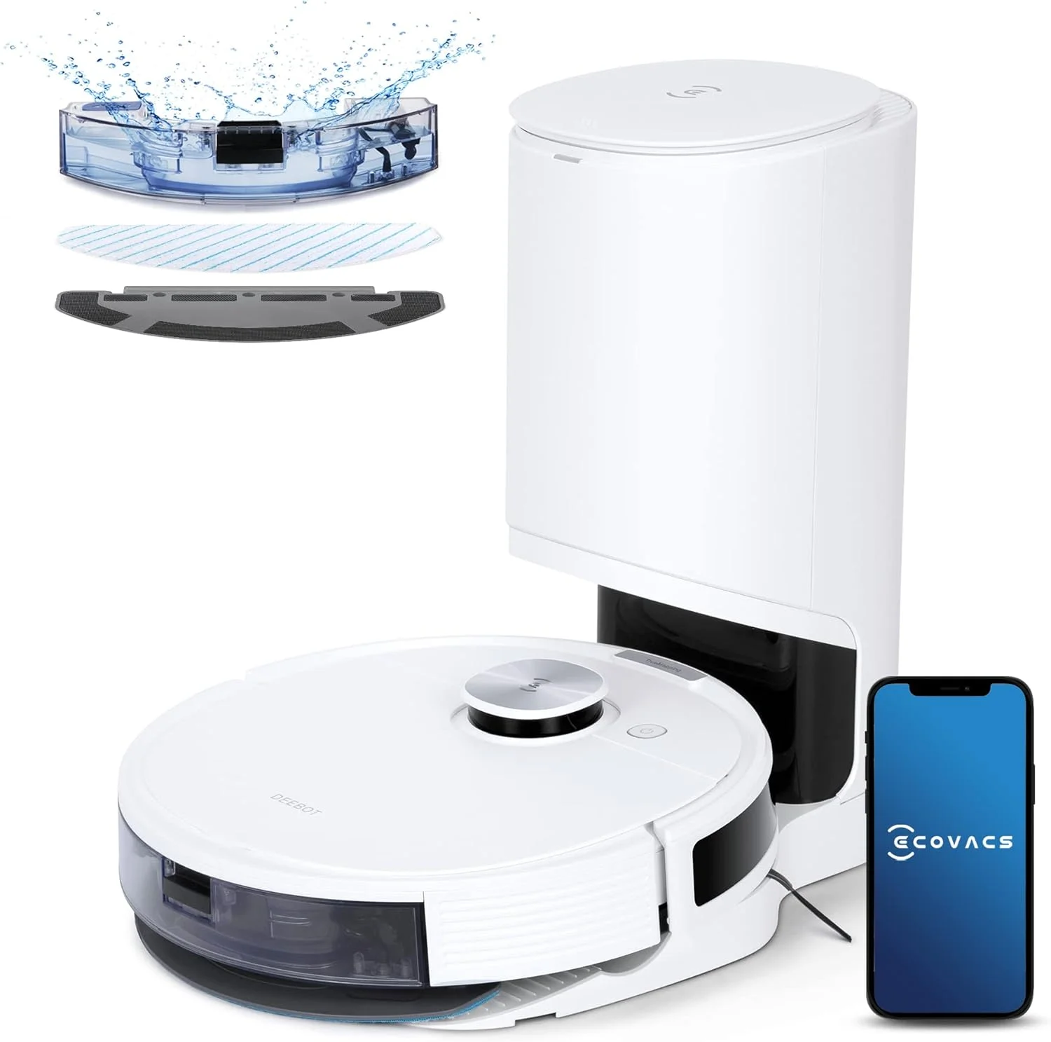 Ecovacs Deebot N10 Plus budget robot vacuum with auto-empty station