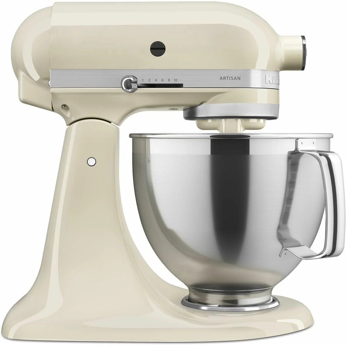 KitchenAid Artisan stand mixer in classic white