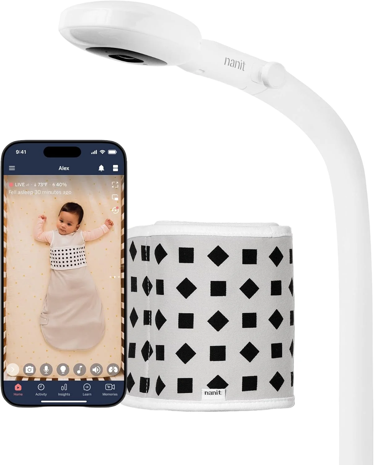 Nanit Pro wall-mounted baby monitor