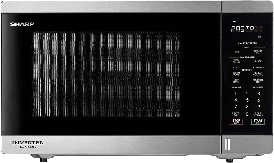 Sharp R395EST 34L stainless steel inverter microwave oven